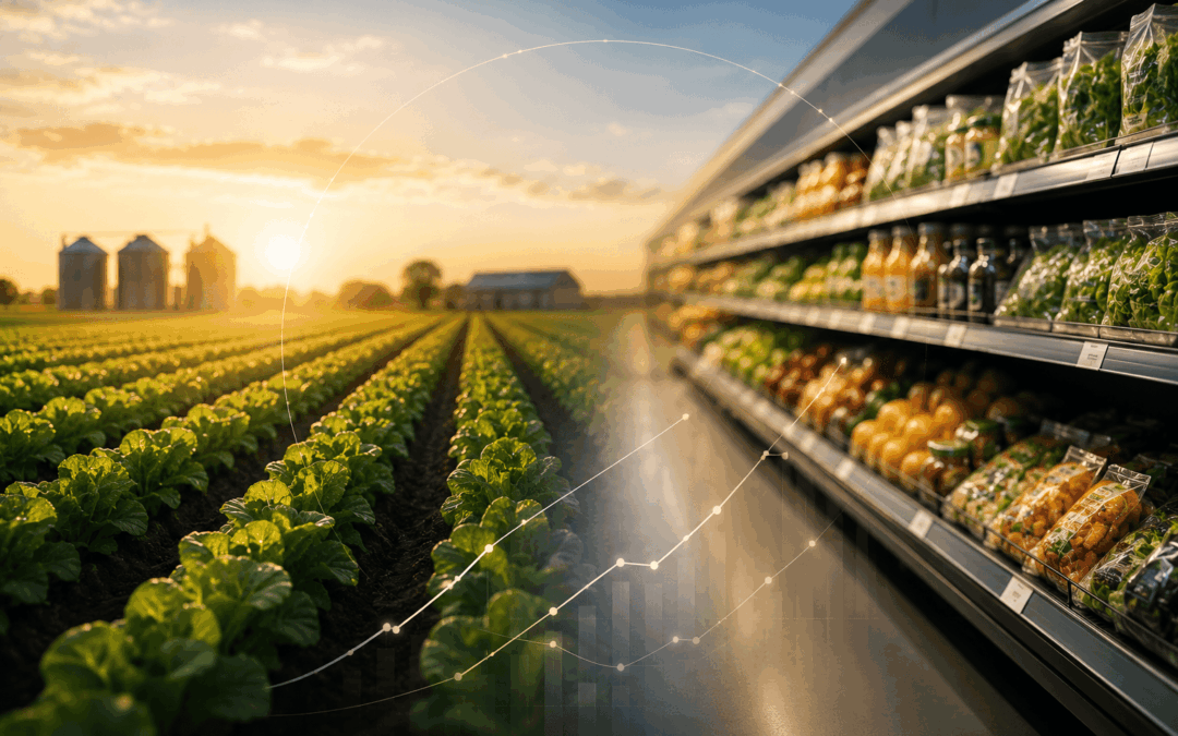 Illustration de la chaîne alimentaire mondiale pour investir dans la nutrition via l'assurance-vie en 2026.