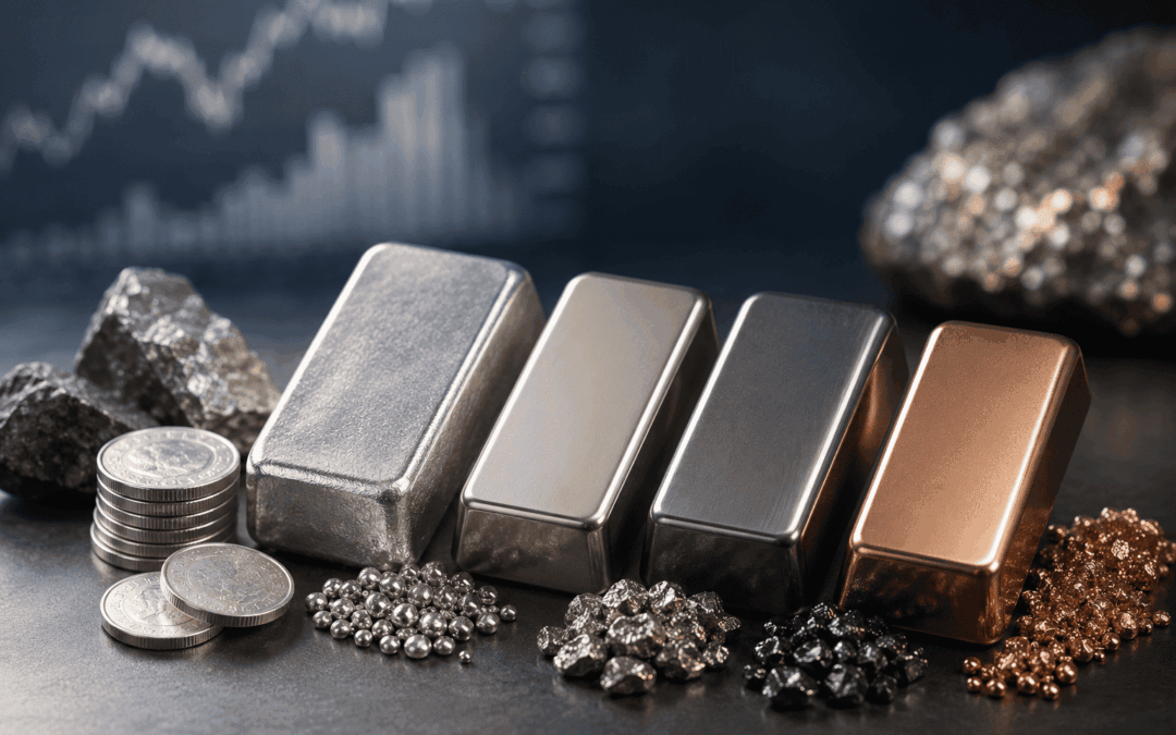 Investir dans les métaux précieux : lingots d'argent, de platine et de palladium pour diversifier son patrimoine.